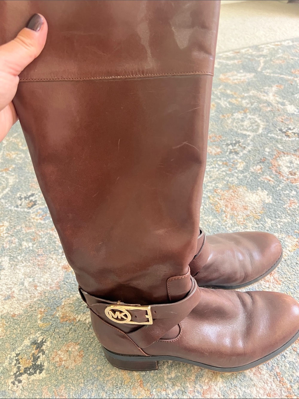 Michael Kors Chocolate Brown Riding Boot